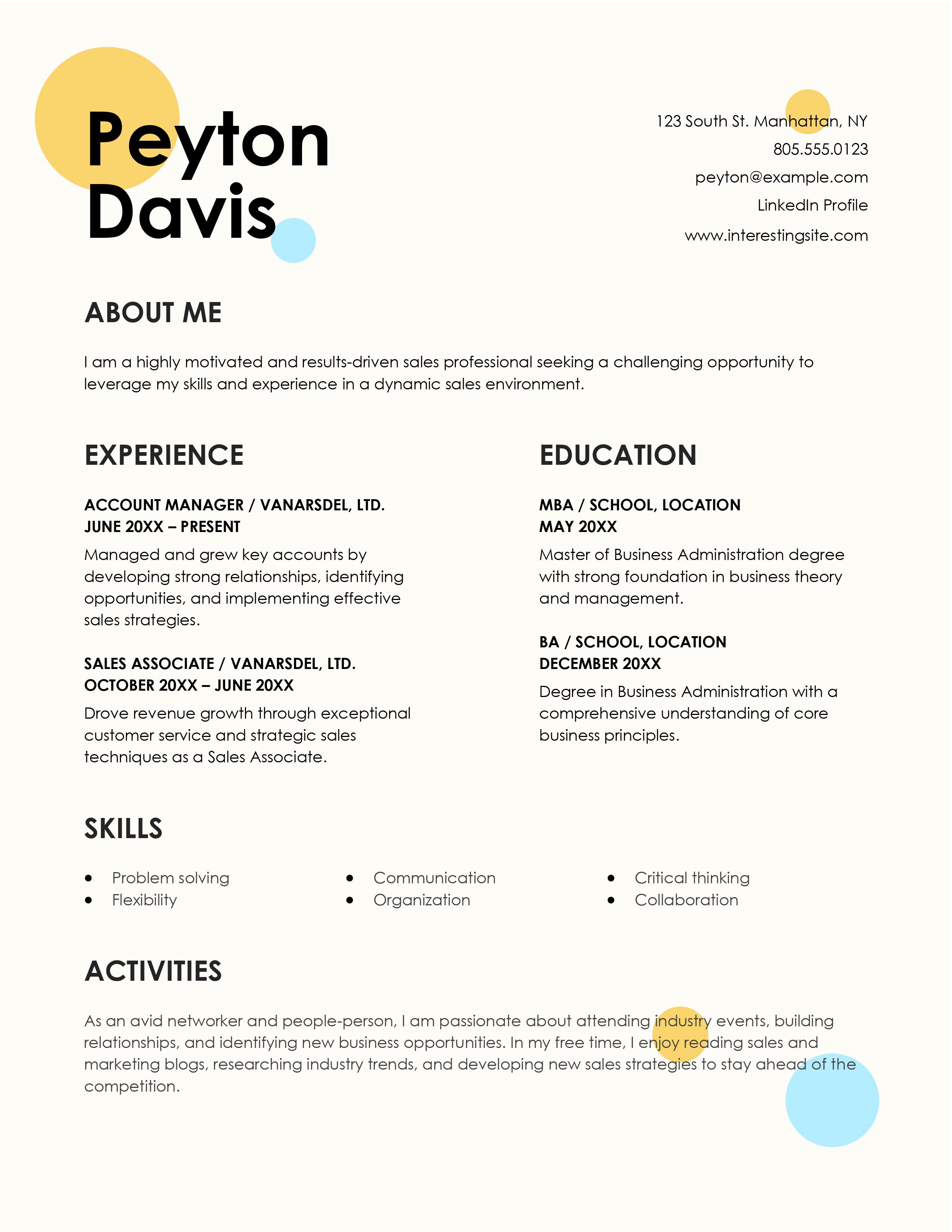 Resume Templates | Nirmala Kumar Sahu